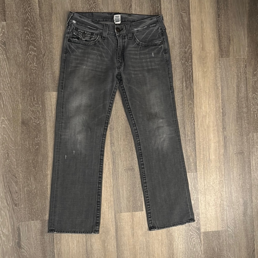 True Religion Gray Bootcut Jeans